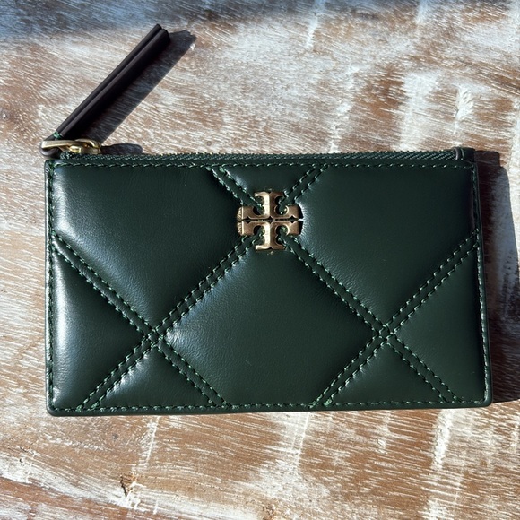 Tory Burch Kira Diamond Quilted Wallet Fir Tree - Picture 11 of 12